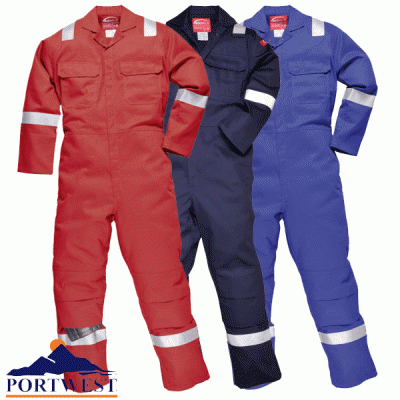 BizWeld Iona Flame Retardant Hi Vis Coverall - BIZ5