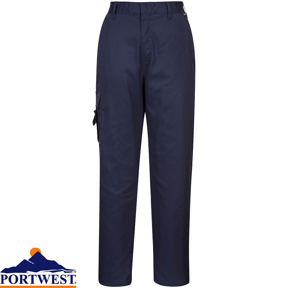 e.s. 5-pocket work trousers Chino, ladies' navy | Strauss
