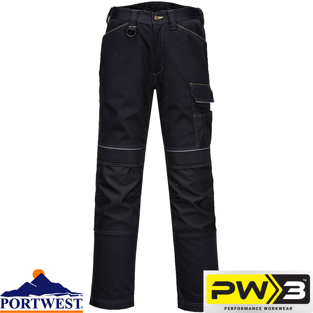 Xpert Pro Stretch Work Trouser Black  Xpert Workwear
