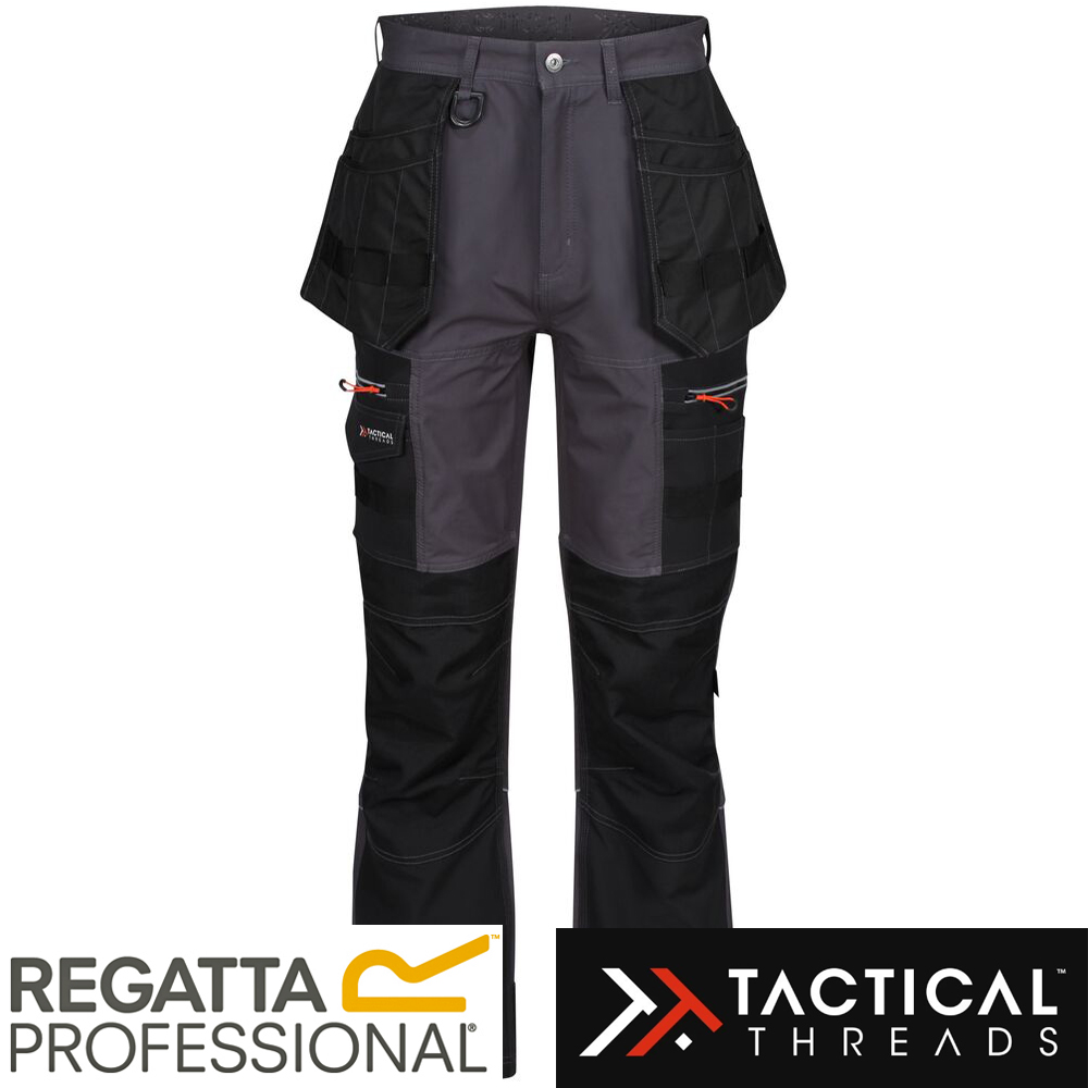 Regatta Mens New Action Trousers (Long) | TRJ330L | Workwear Supermarket